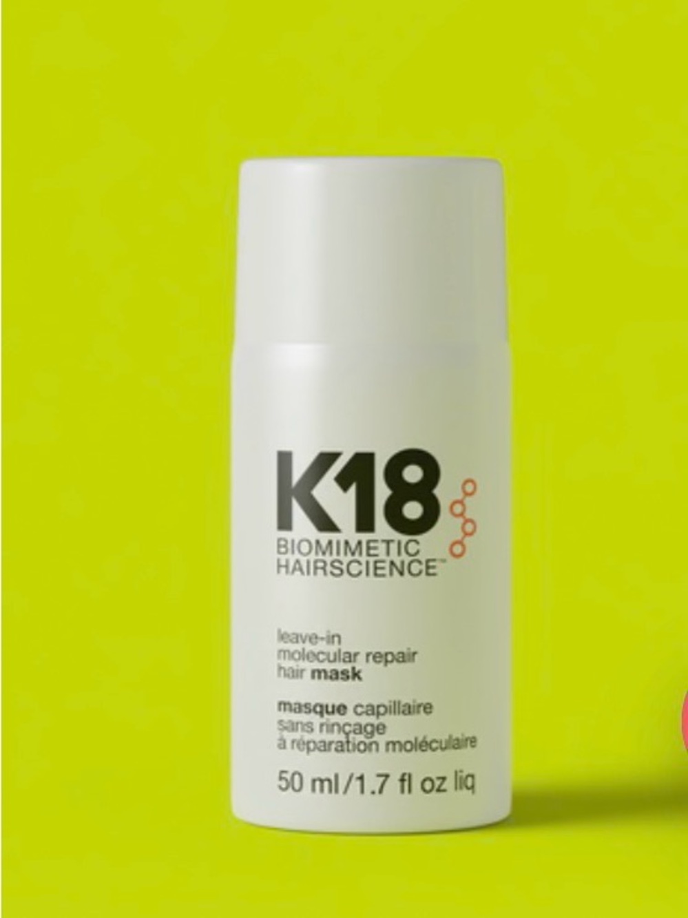 K18 Biomimetic Hairscience Leave-In Hair Mask — White